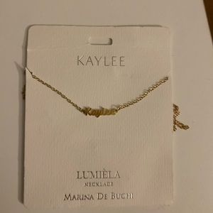 Gold name bracelet